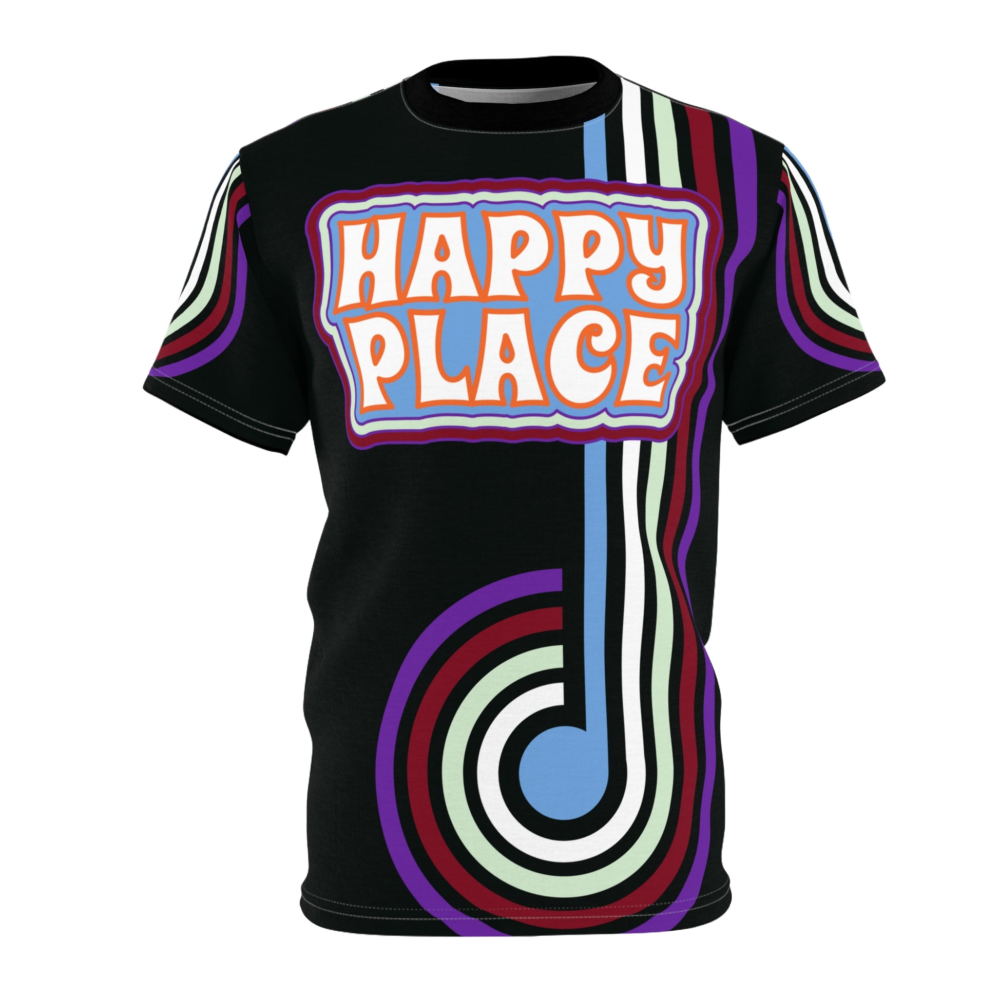 Happy Place Retro Stoner Tee - Black Edition - STS - Sky High West Chester cincinnati