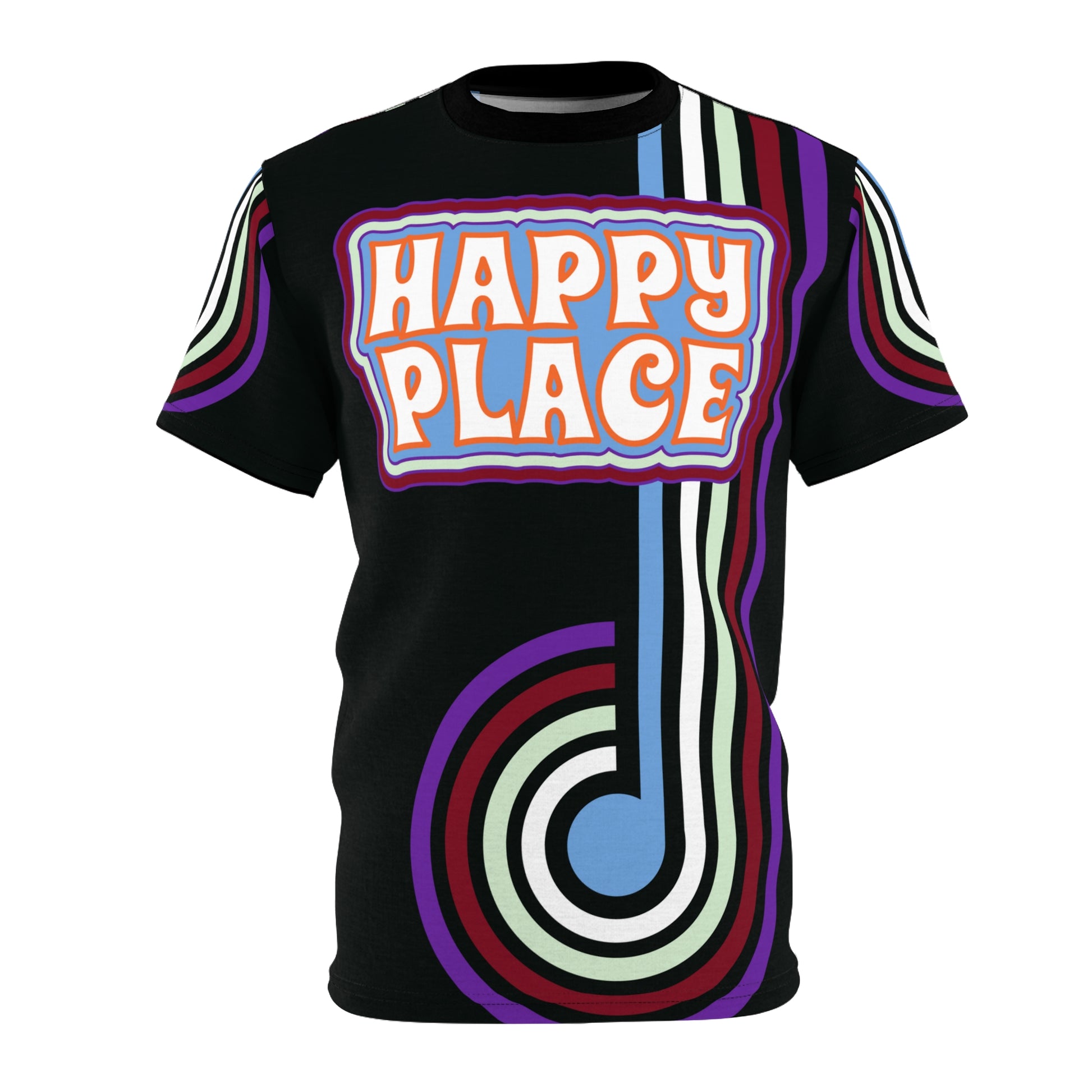 Happy Place Retro Stoner Tee - Black Edition - STS - Sky High West Chester cincinnati