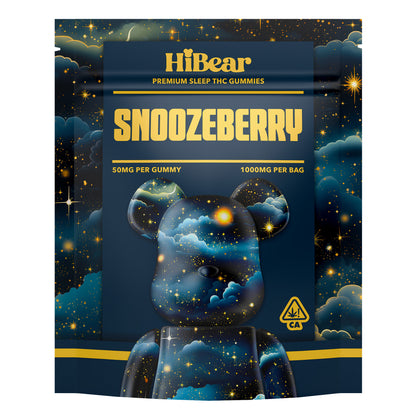 HiBear Snoozeberry 1000mg- CBD/CBN/D9 Gummies - HiBear - Sky High West Chester