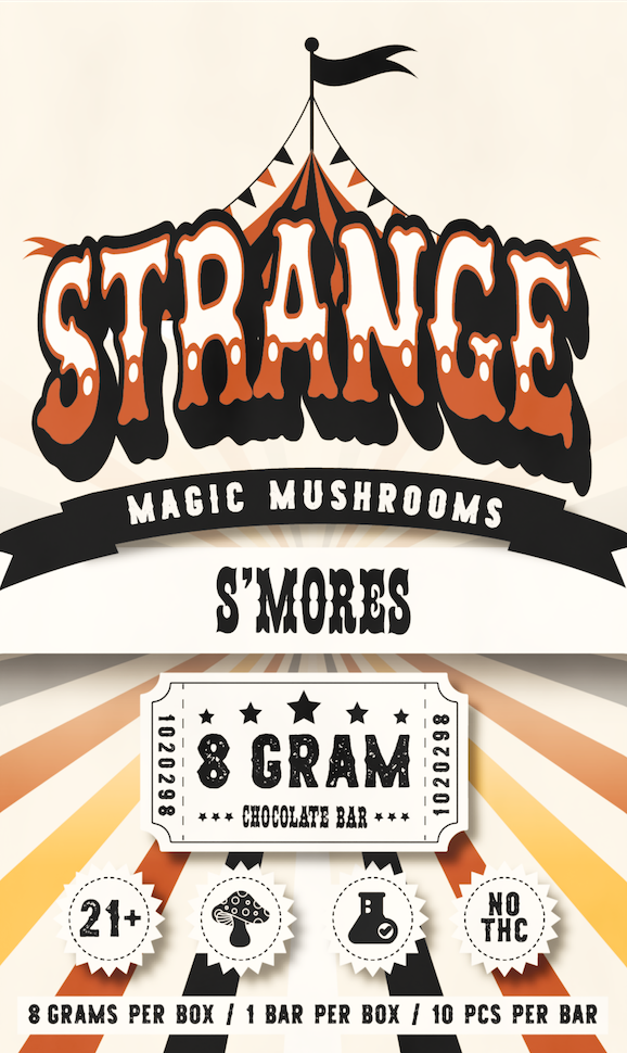 Strange - Mushrooms 8 Gram Chocolate Bar